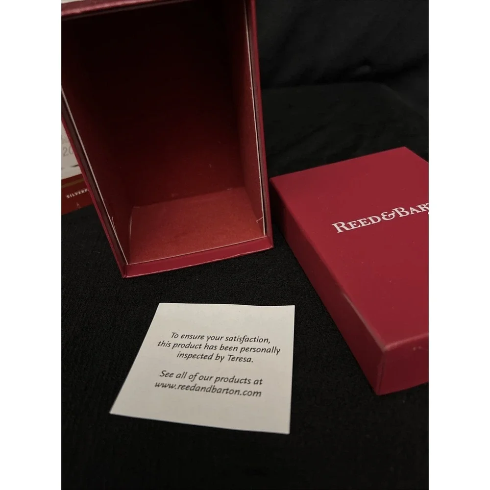 Reed & Barton 2012 Silverplate Christmas Bell Ornament Original Boxes